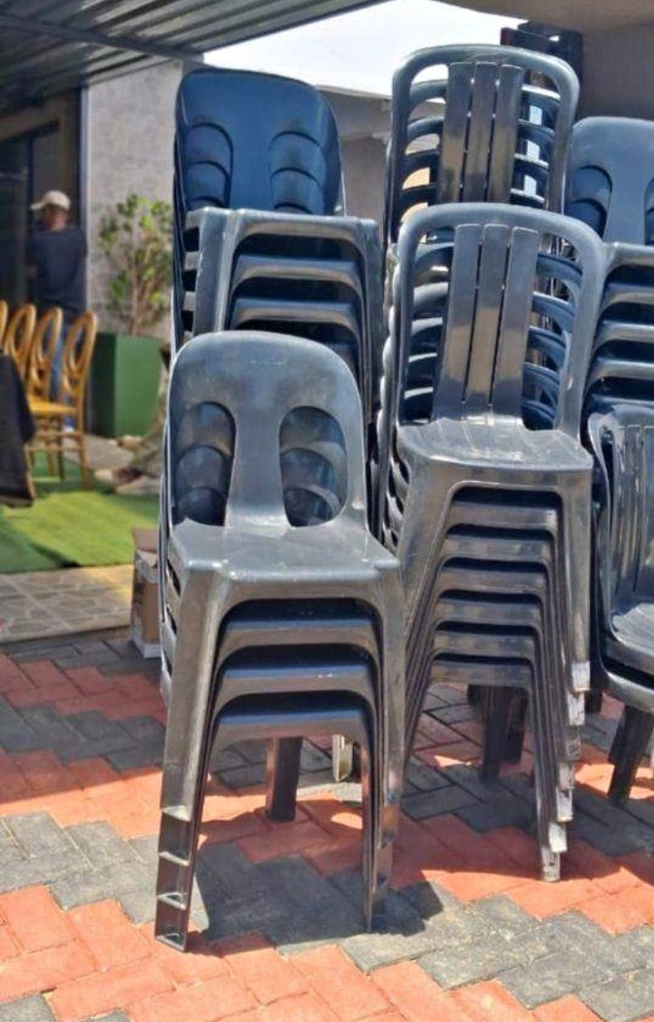 Plastic chairs for hire