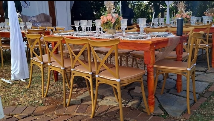 Cabana Tents  , Wooden Tables  &  Cross Back Chairs For Hire - image 2